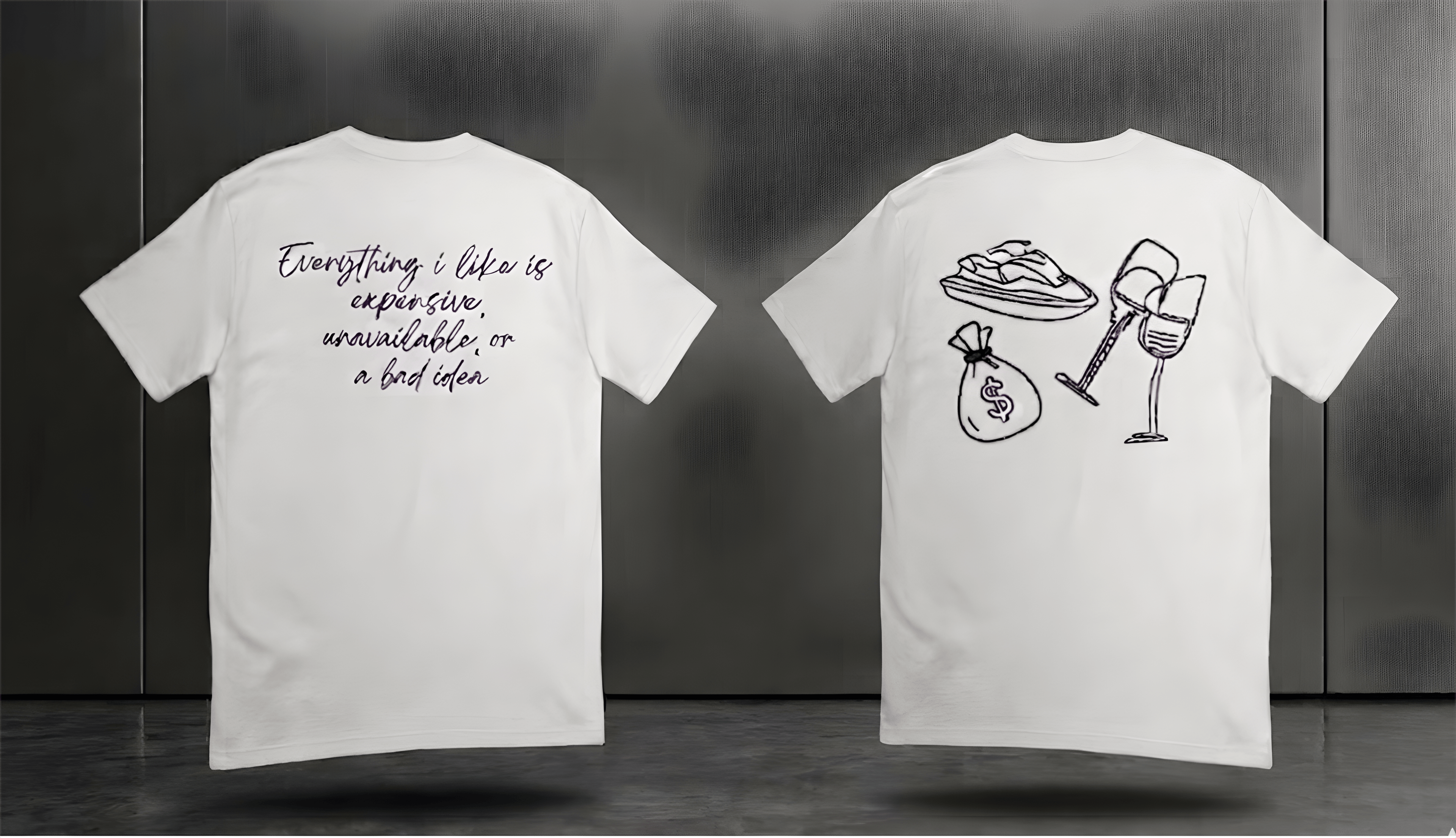 Svelia Studio T-shirt collection banner showcasing two streetwear tees